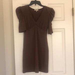 Brown silence + noise mini dress - size M